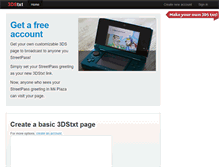 Tablet Screenshot of 3dstxt.com